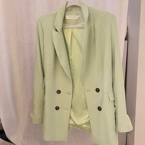 ASTR Light Green oversized blazer